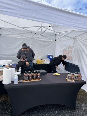 Popup bbq tent