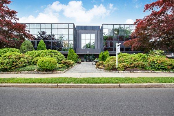 Our headquarters; covered free parking under the building.