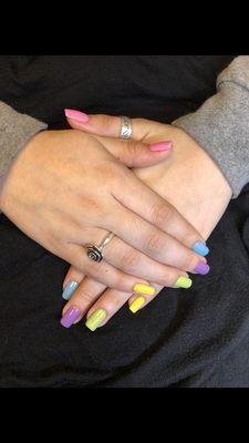 Gel polish on natural nails