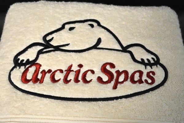 Towel Embroidery for Arctic Spas