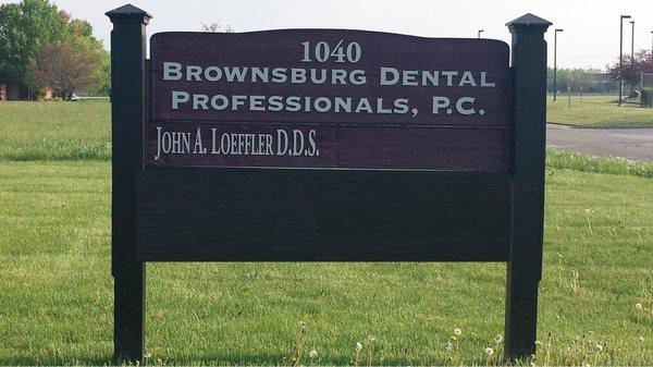 Exterior sign of Brownsburg Dental Professionals, PC