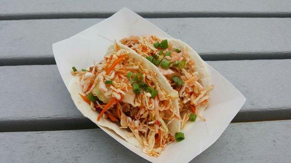 Fried oyster soft tacos