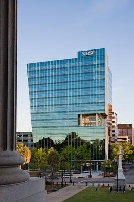 EDENS porch visible on 9th floor of NBSC building