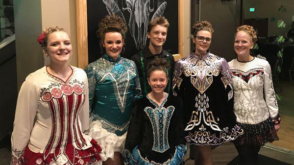 Northern Lights Celtic Dancers performing at the St. Patrick's Day Celebration at 49th State Brewing