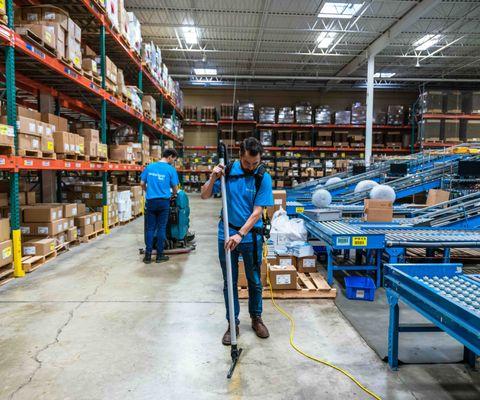 We understand the unique challenges of warehouse cleaning, including the removal of tough stains, grease, and dirt.