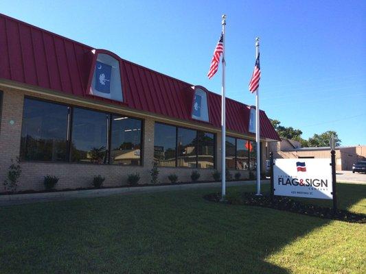 Formerly Columbia Flag & Banner, we are now located at 633 Meeting Street in West Columbia, less than a mile from the Gervais Street Bridge.