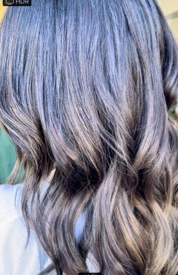 Light caramel balayage