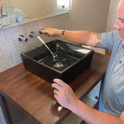 Bowl sinks have a great way of sprucing up your vanity and making it look unique!