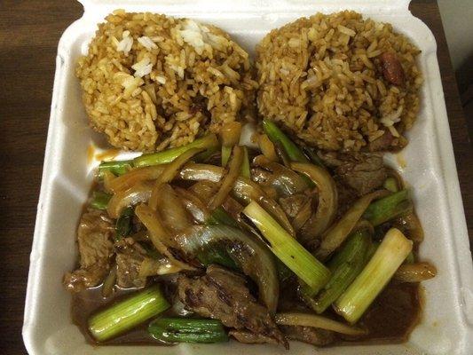 Beef garlic sauce