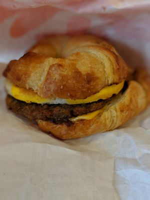 Sausage, Egg, and Cheese Croissant