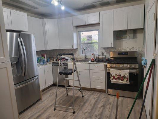 Kitchen remodeling job