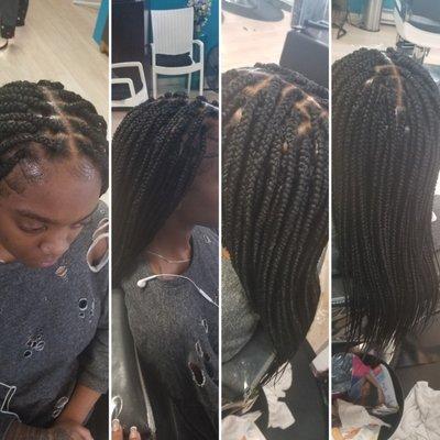 #knotless boxbraids