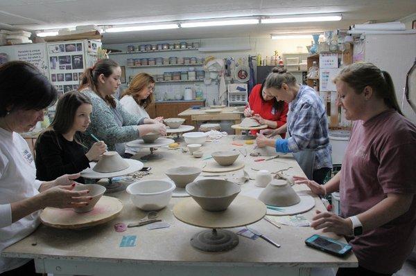 A fun filled evening or afternoon building clay bowls is a great way to visit with friends or family.