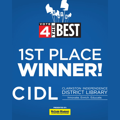 CIDL has been voted best library in Metro Detroit in 2019 and 2020!