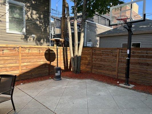 Hired Jack to do my fence and install this basketball hoop. Excellent results!