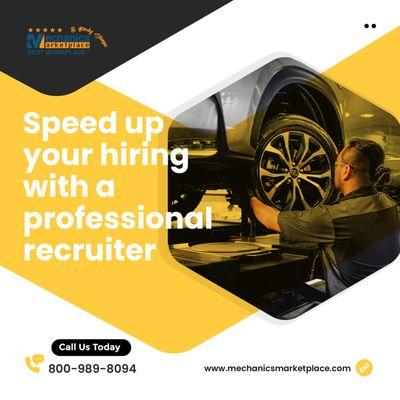 Speed up your hiring with an automotive recruiter.