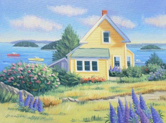 'Yellow House'
12x16, oil on canvas