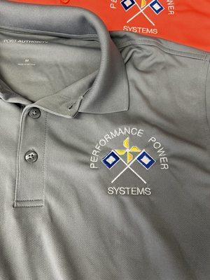 Performance Power Systems, embroidered polos.