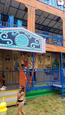 This was the fun house in  July Civic Celebration in Franklin. At the Lion's Legend Park.