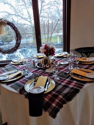 Table setting example