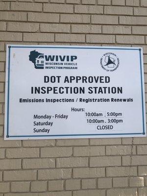 Yes we do Wisconsin State emissions testing and repairs