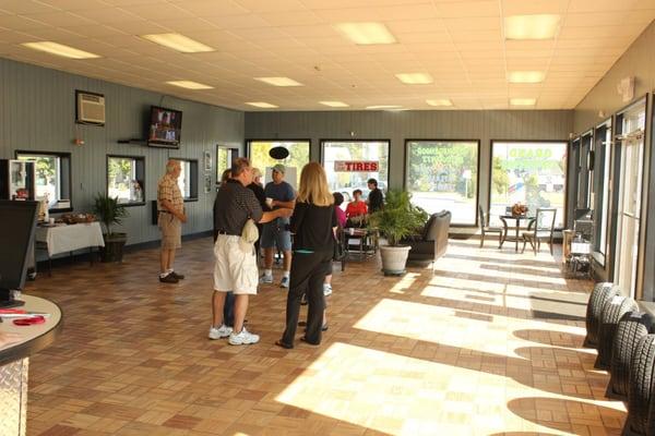 Clean, spacious waiting room