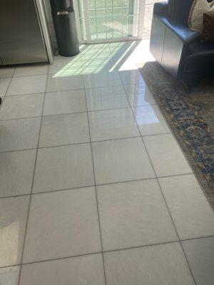 Clean and restored marble floors.