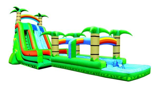 65' Tropical Combo Water Slide