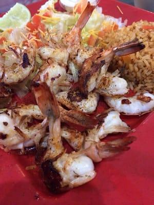 Grilled shrimp for lunch menu