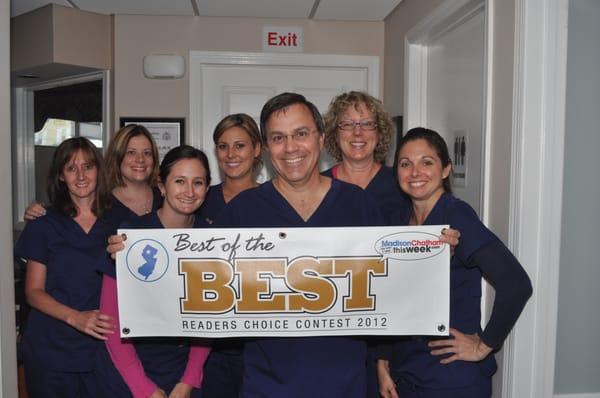 Winner of Daily Record's 2012 Readers' Choice Award. Best of the Best Dentists Morris County NJ.