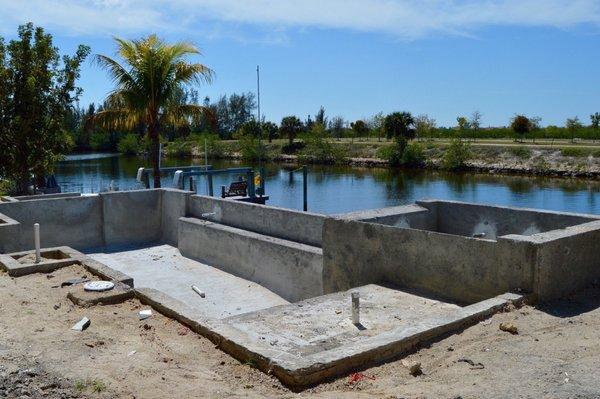 Our new pool is almost complete