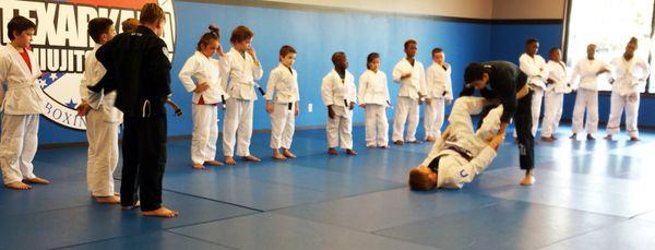 Kids learn how to defend themselves safely, so that they can feel confident with other kids.