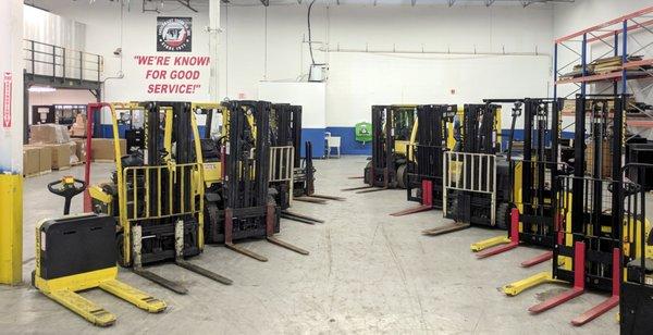 Forklift and aerial equipment - sales, rentals, leasing, parts, service and training.