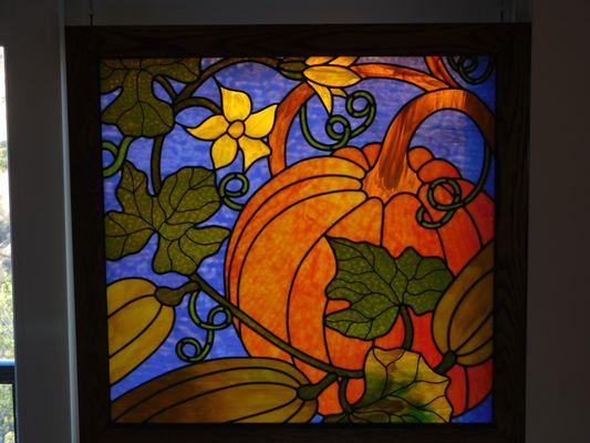 Stained Glass Pumpkin