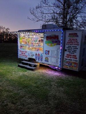 Candy Food Truck at night