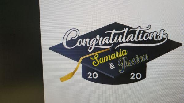 Graduation Sign 4ft wide.