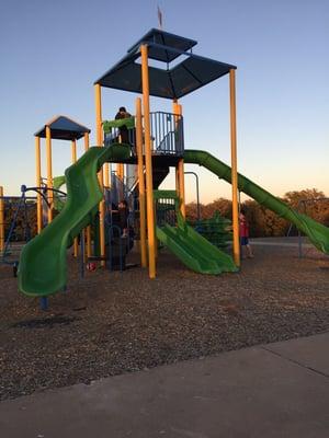 New playground equipment.