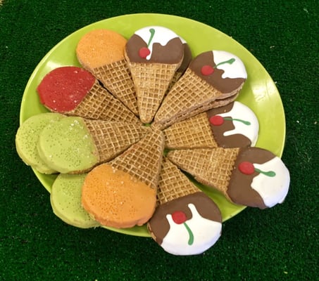 Nice assortment of cookies and snacks just for the pups.