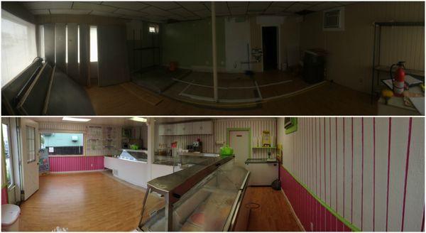 Renovation of Lizzy's Ice Cream store in Wildwood, NJ.