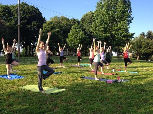 Outdoor Yoga at Gorgas Park