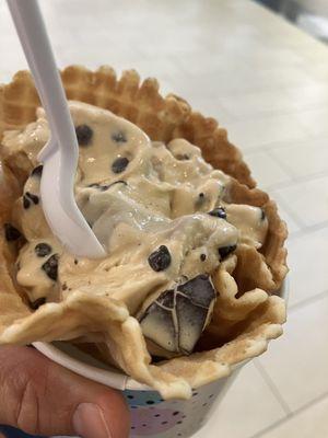 My find: Coffee ice cream with Mint Patties Waffle Cone Chocolate Chips