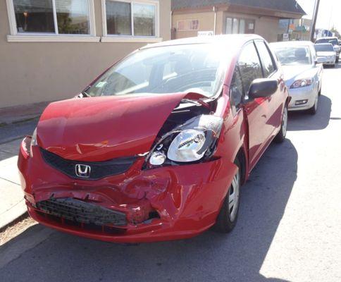 Before Shot of our Customer's Honda Fit.