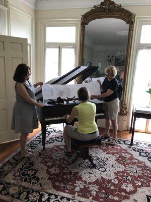 Piano in Living Room