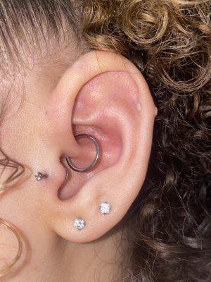 Left Side Tragus & Daith!