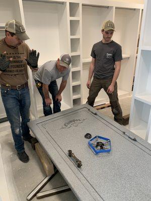 A CHAMPION VAULT DOOR READY TO INSTALL