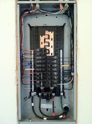 200 Amp panel installed for a customer.