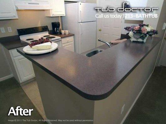 Tub Doctor 805-965-0000  Formica kitchen countertop repair replacement