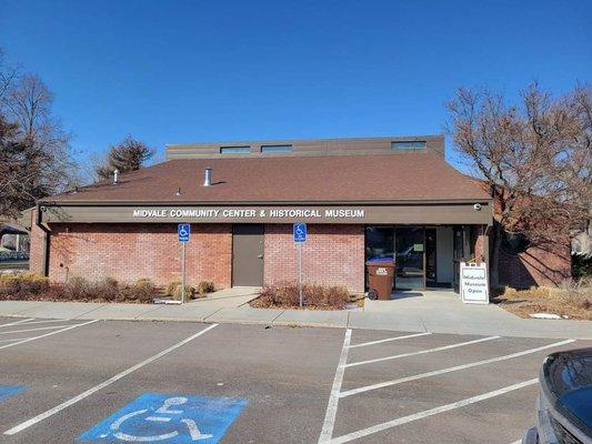 The Midvale Museum is located in the Community Center on the North East corner of Midvale City park.  (Enter off Jefferson Street)