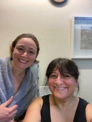 Yoga Practitioner with 90 min Hot Yoga Teacher Chavi.