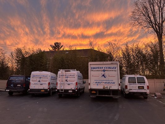 Sunset over Curley Plumbing